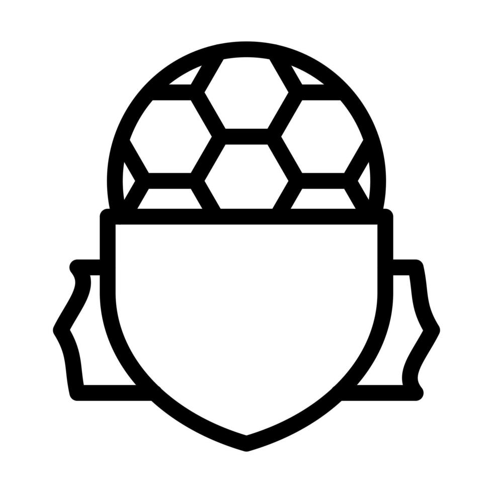 design de ícone de banner de futebol vetor