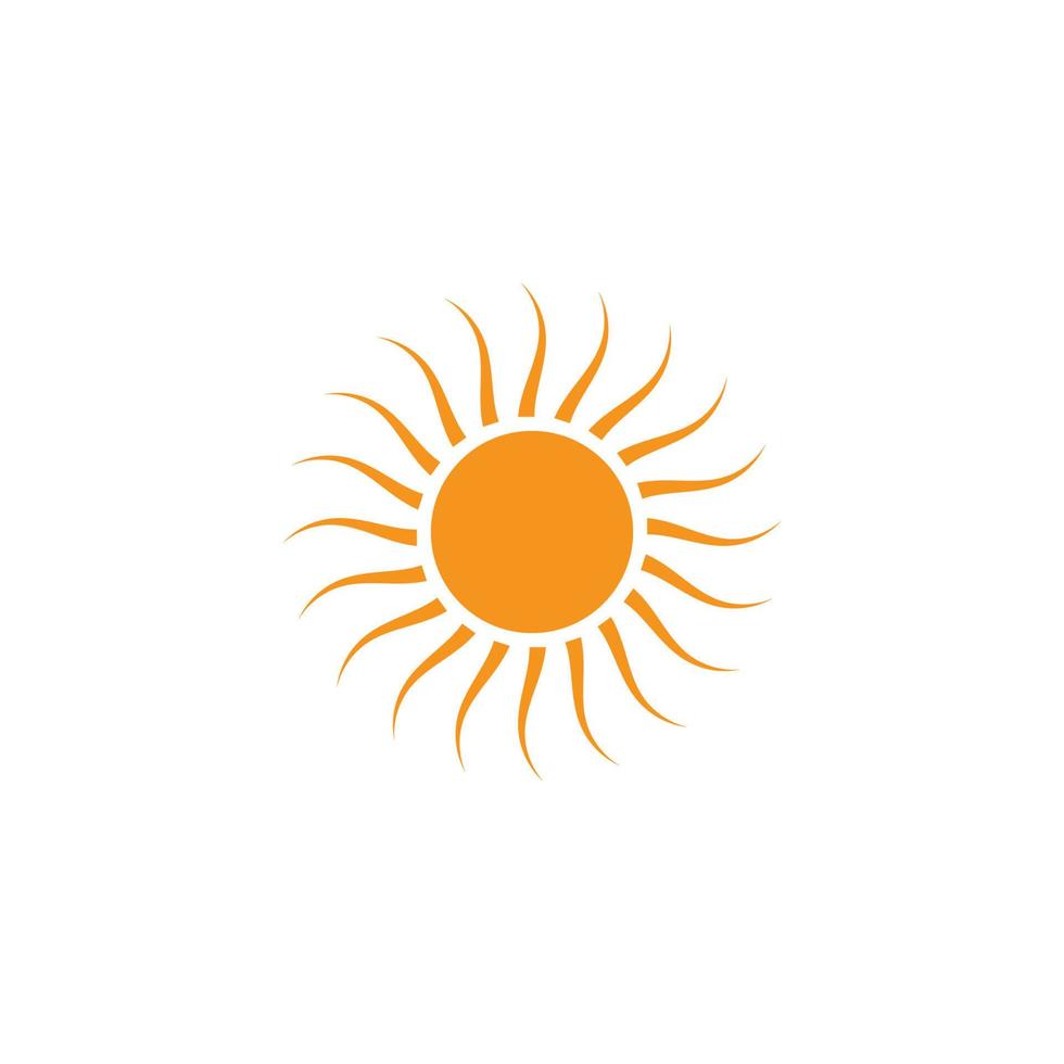 modelo de vetor de logotipo de ícone de sol