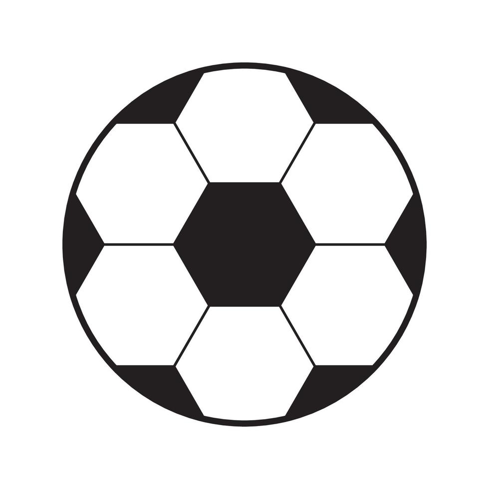 bola de futebol com padrão hexagonal vetor