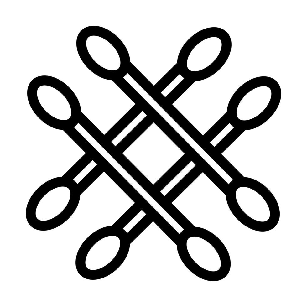 design de ícone de cotonete vetor