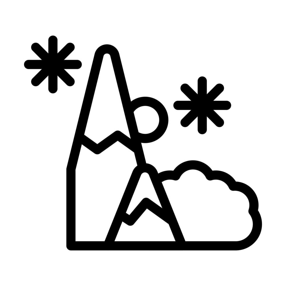 design de ícone de avalanche vetor