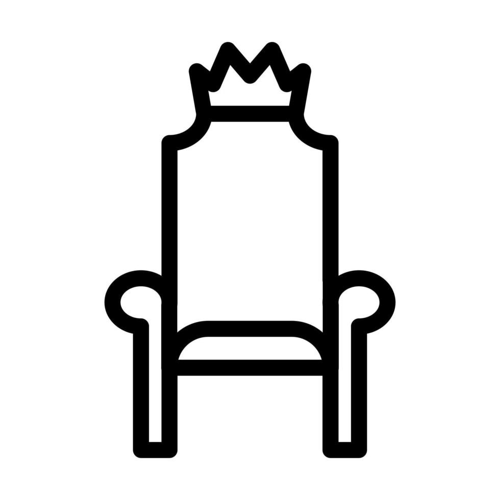design de ícone do trono vetor