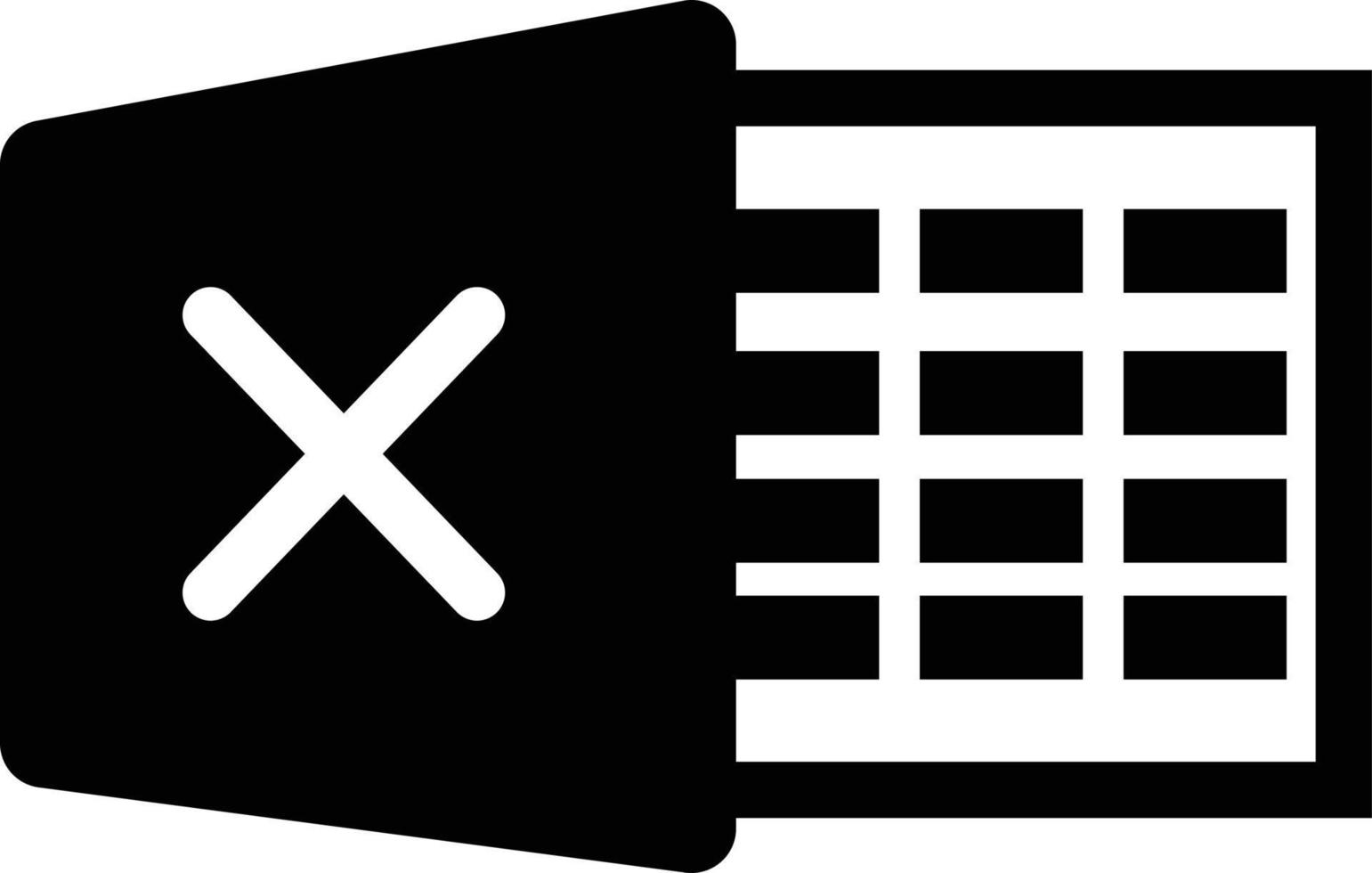 ícone de arquivo xls logotipo em fundo branco. sinal de arquivo excel. estilo plano. vetor