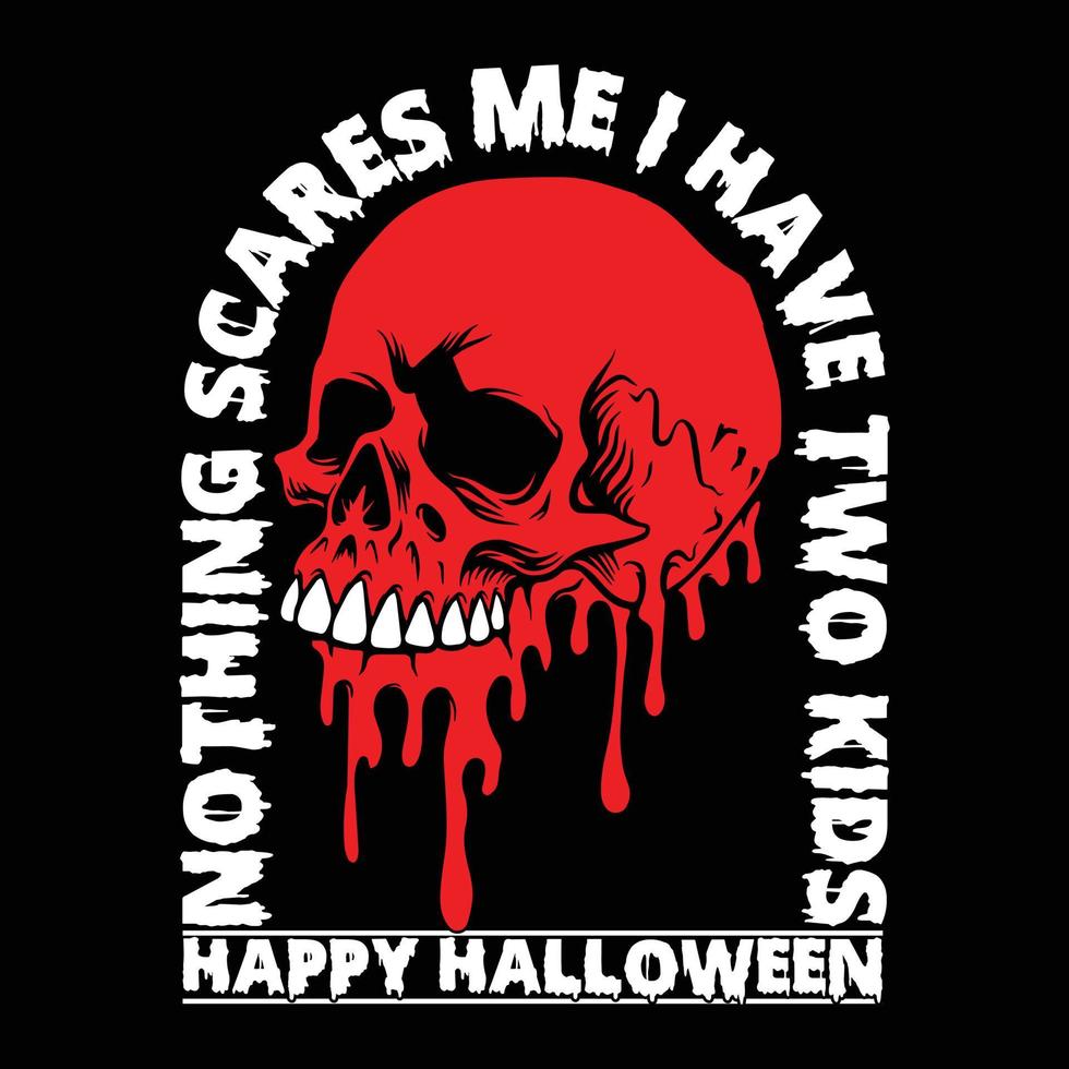 vetor de design de camiseta de halloween