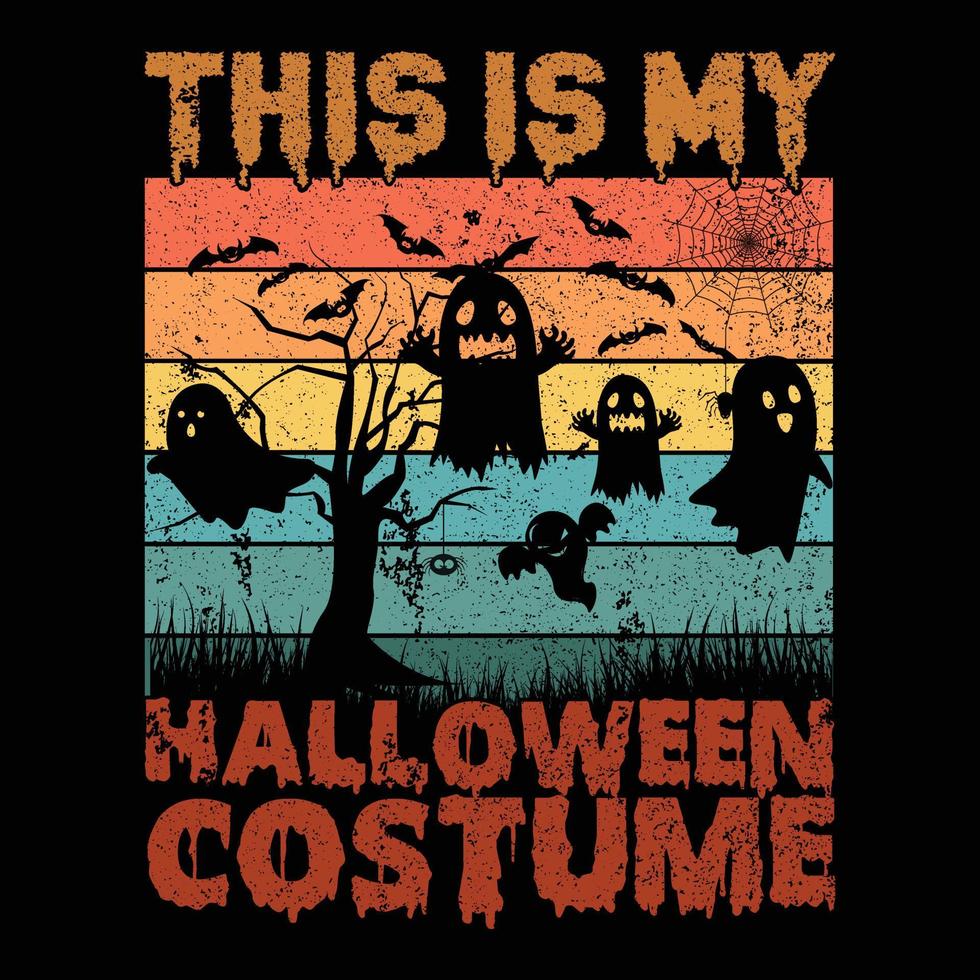 vetor de design de camiseta de halloween