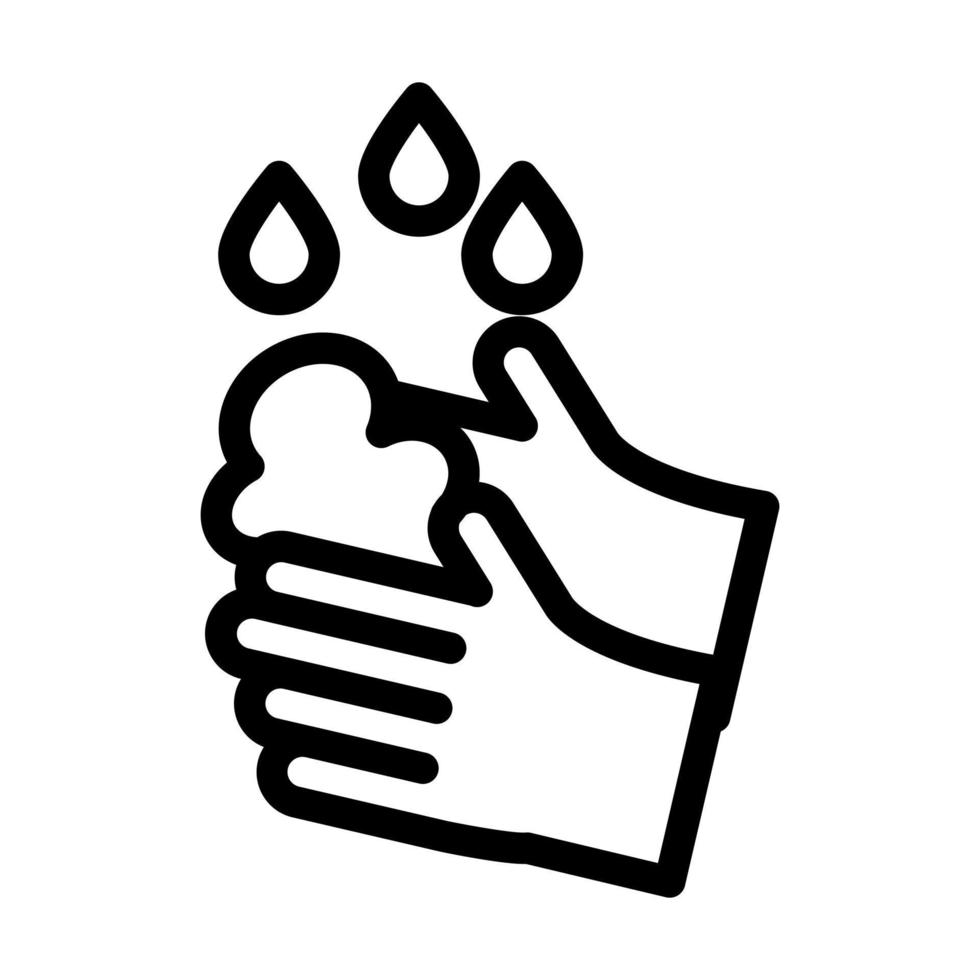 design de ícone de lavar as mãos vetor