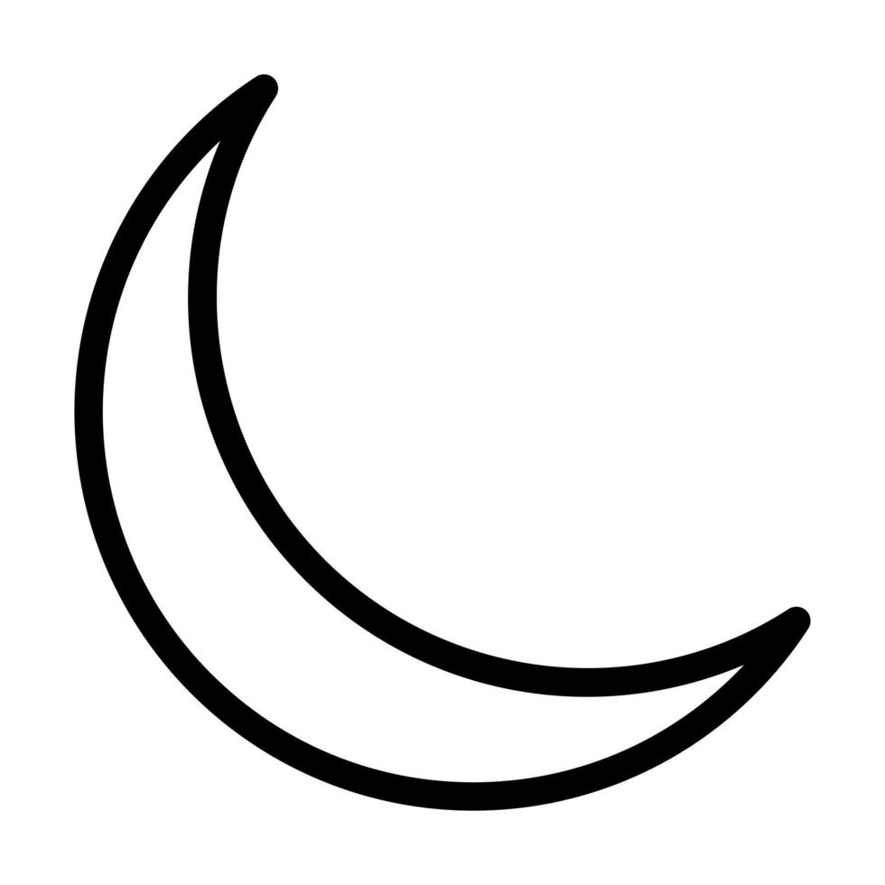 design de ícone de lua nova vetor