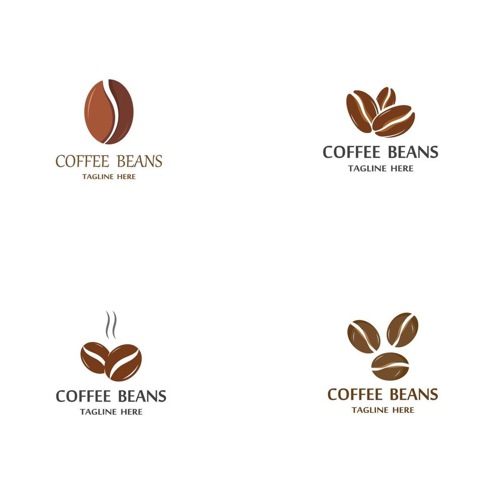 vetor de logotipo de grão de café