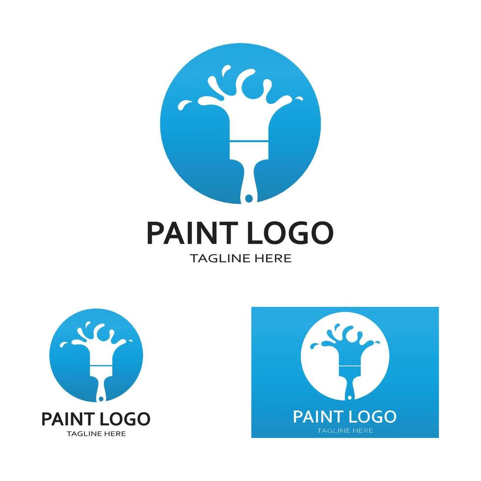 ilustração de ícone de vetor de logotipo de pintura