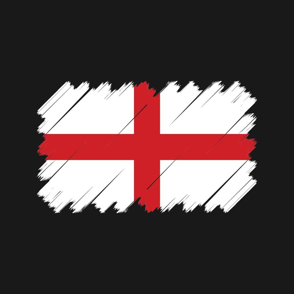 vetor de bandeira da Inglaterra. bandeira nacional