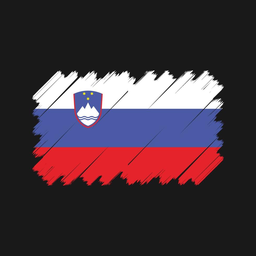 vetor de bandeira da eslovênia. bandeira nacional