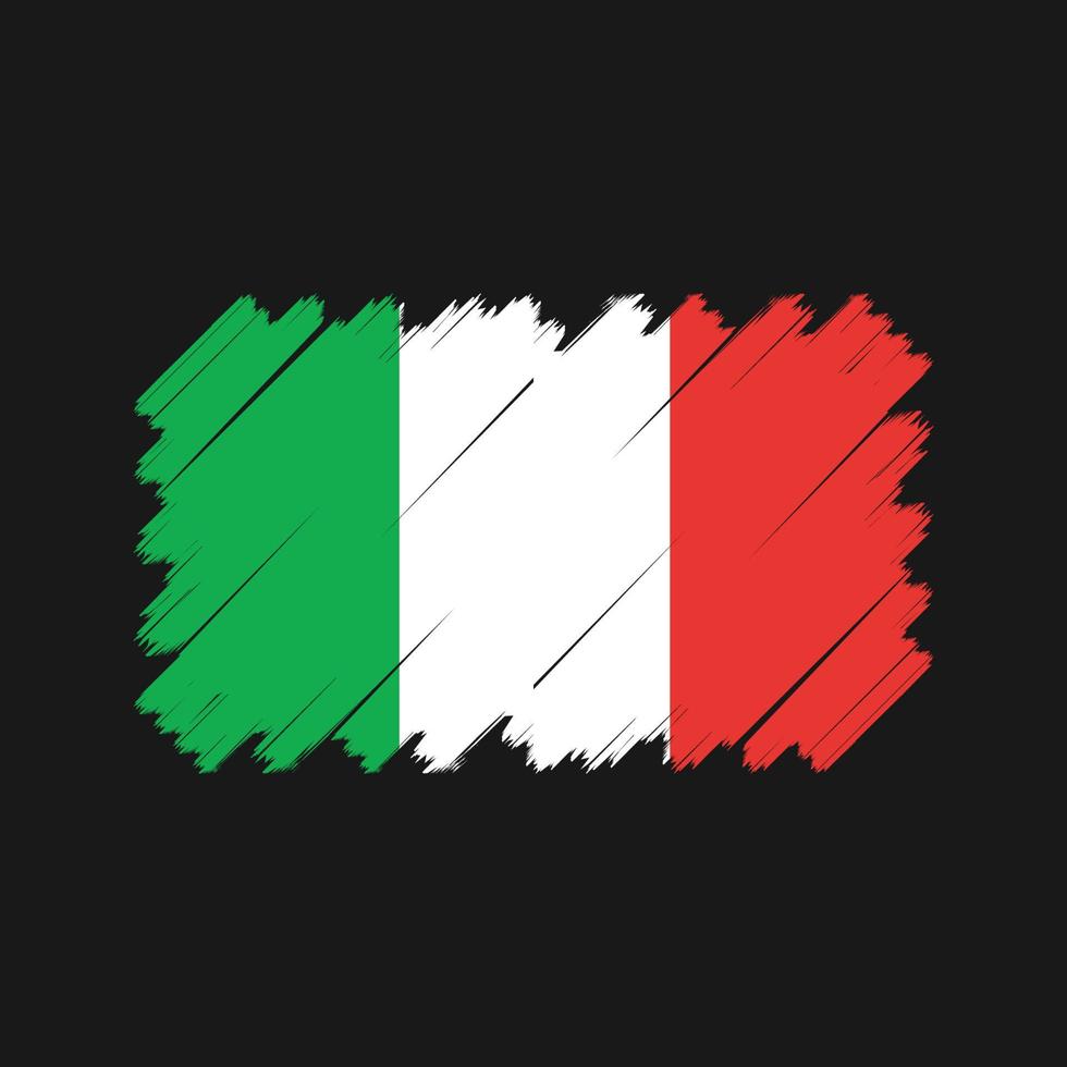 vetor de bandeira da Itália. bandeira nacional