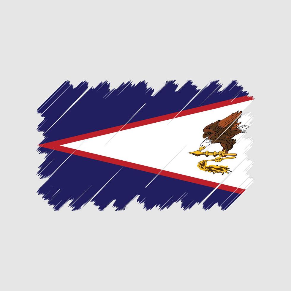 vetor de bandeira da samoa americana. bandeira nacional