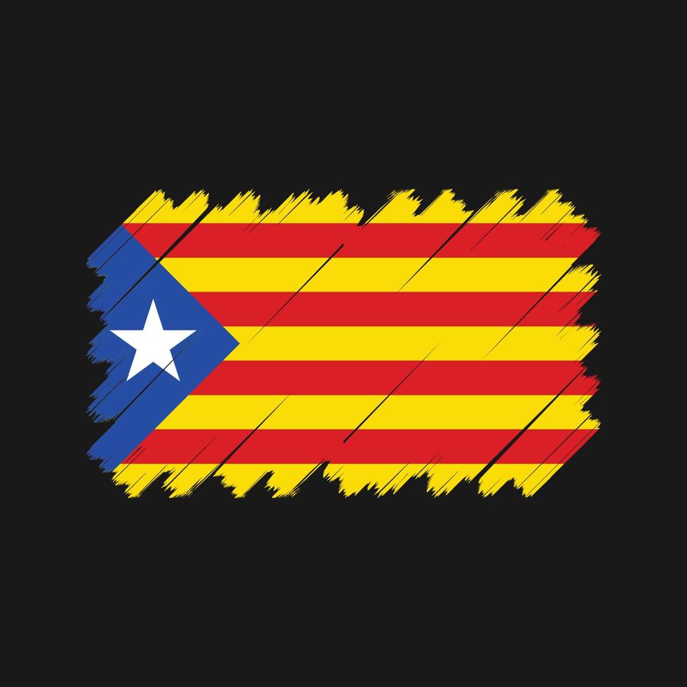 vetor de bandeira da Catalunha. bandeira nacional