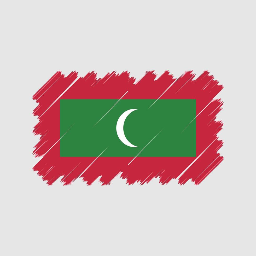 vetor de bandeira das maldivas. bandeira nacional