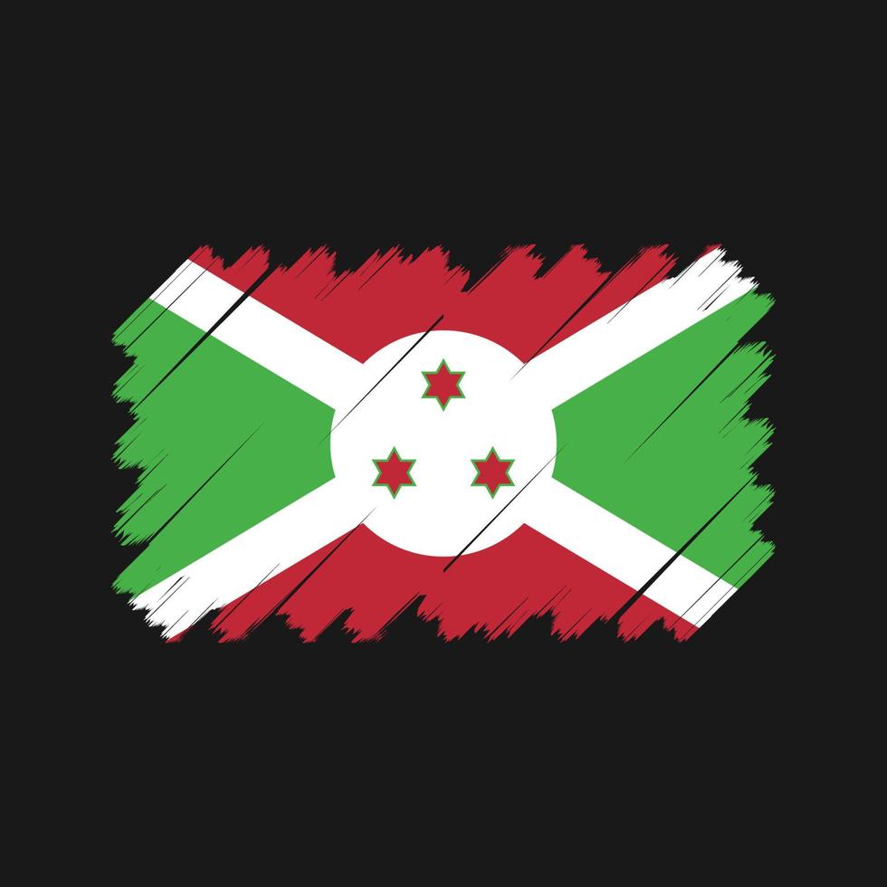 vetor de bandeira do burundi. bandeira nacional