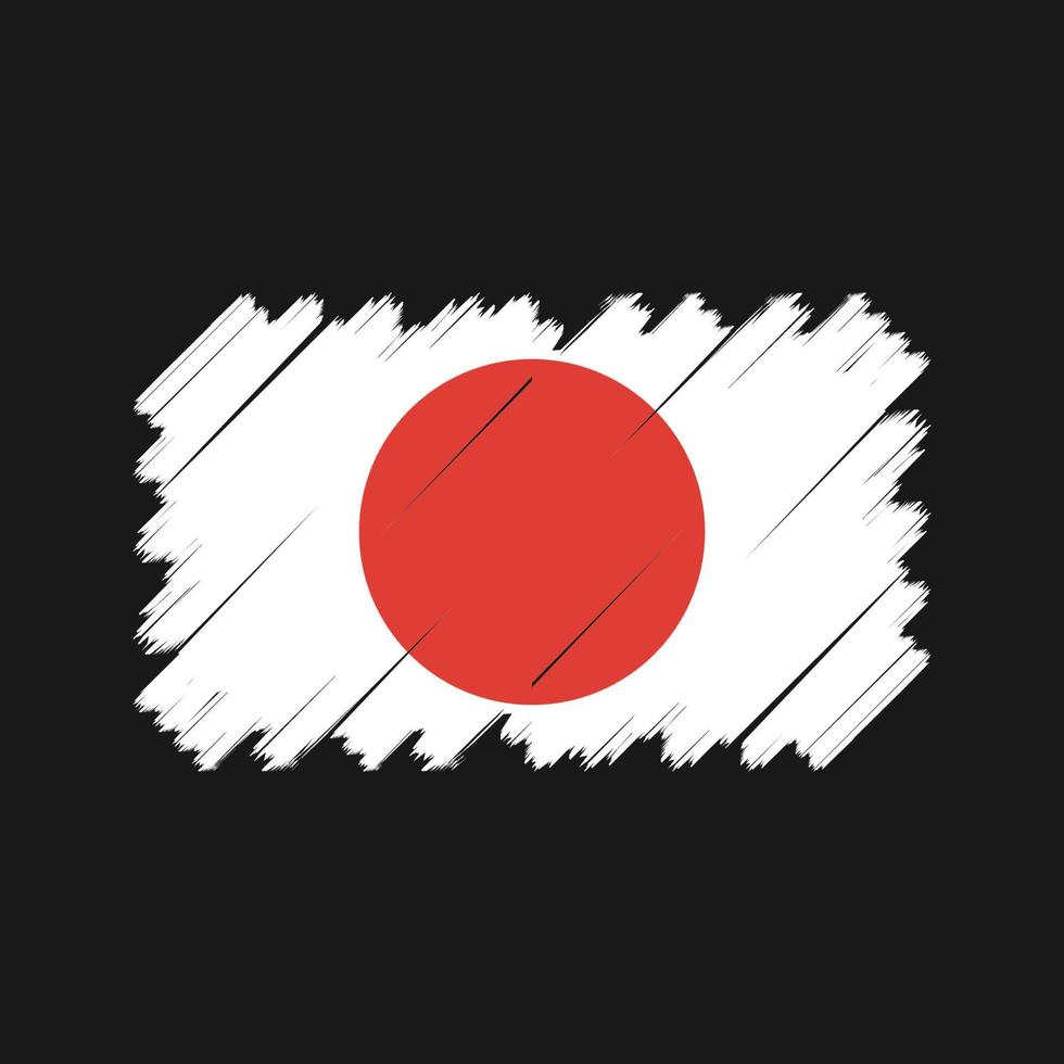 vetor de bandeira do Japão. bandeira nacional