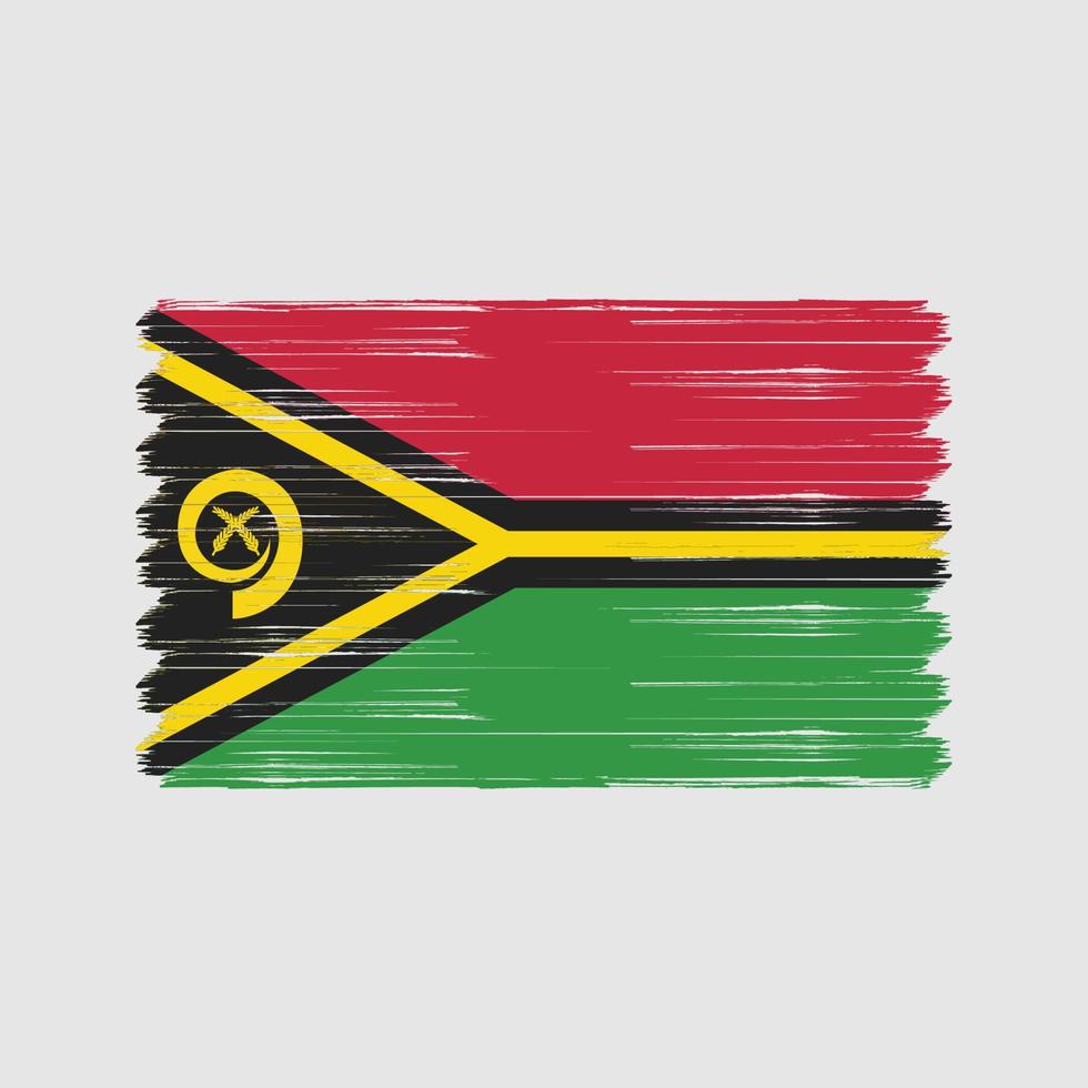 pincel de bandeira vanuatu. bandeira nacional vetor