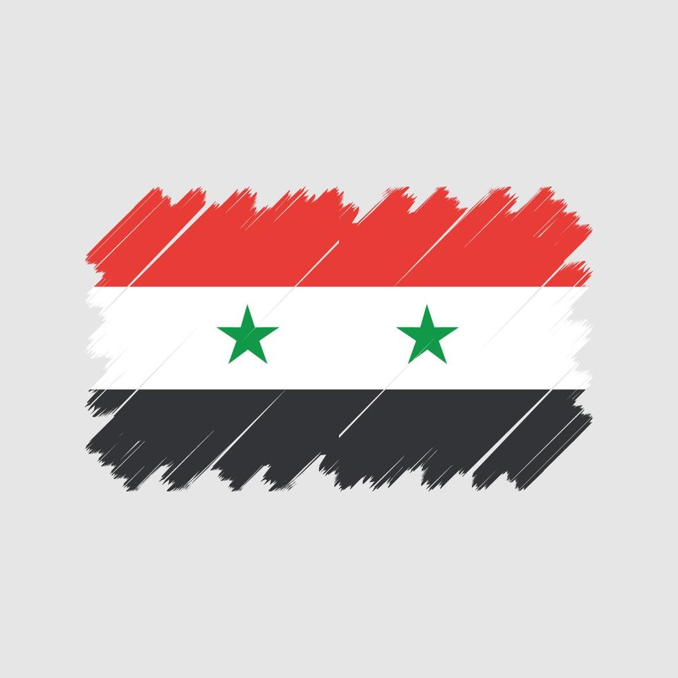 vetor de bandeira da Síria. bandeira nacional