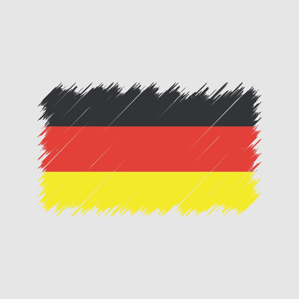 pinceladas de bandeira alemanha. bandeira nacional vetor