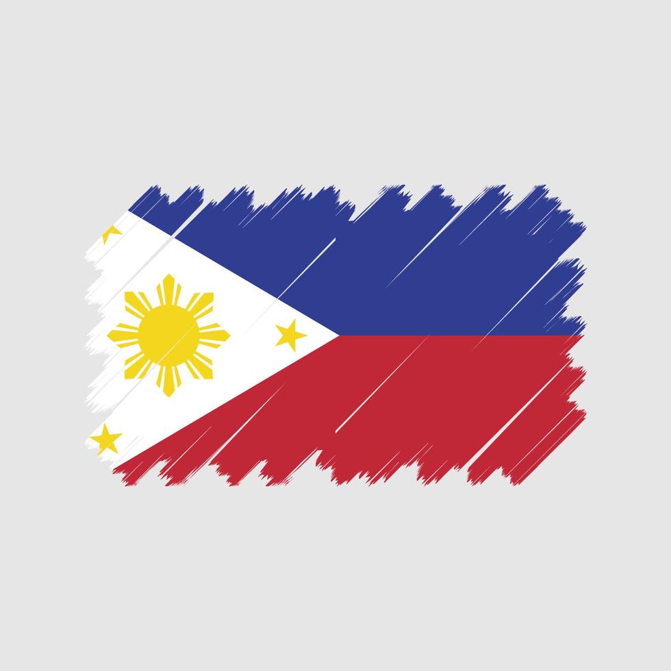 vetor de bandeira filipinas. bandeira nacional