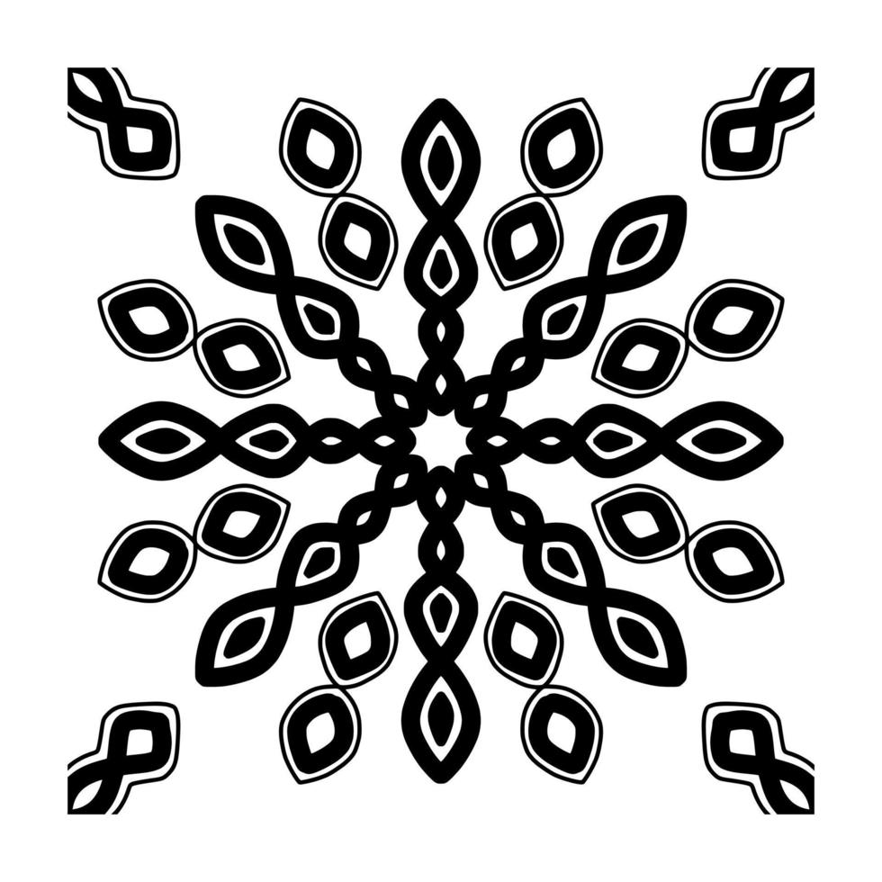 papel digital de padrão de mandala vetor