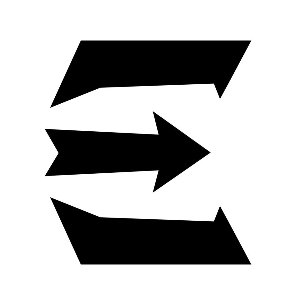 ícone do logotipo. abstrato, design de logotipo plano, letra maiúscula e para o seu design de marca. vetor