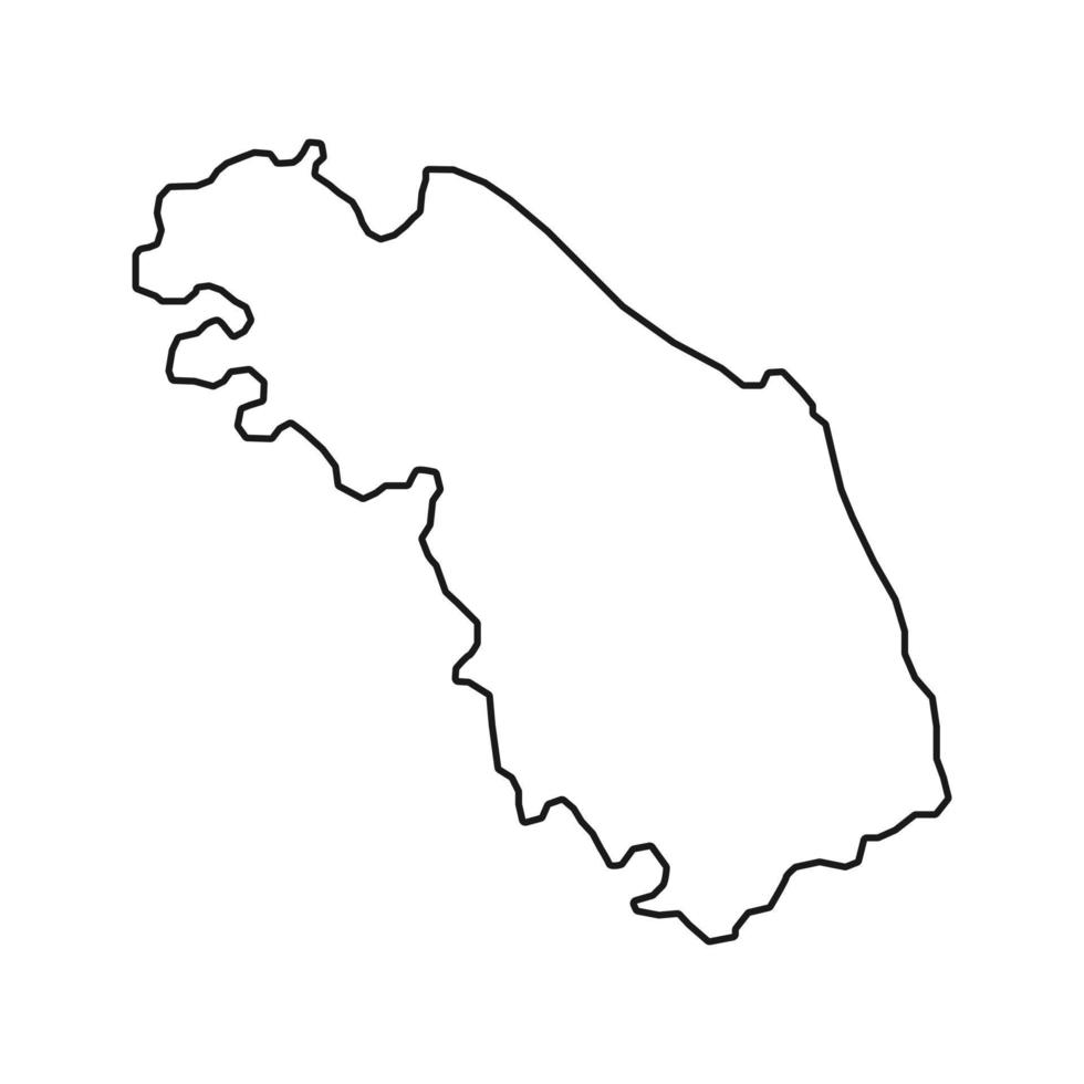 mapa de marcha. região da Itália. ilustração vetorial. vetor