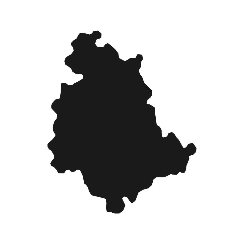 mapa da Úmbria. região da Itália. ilustração vetorial. vetor