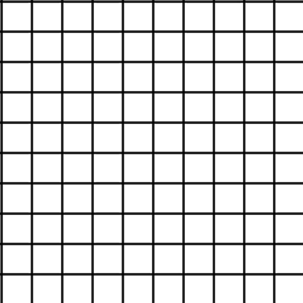 liso preto branco bw scott xadrez tartan linha quadriculada padrão de guingão fundo quadrado ilustração vetorial dos desenhos animados toalha de mesa, papel de embrulho de tapete de piquenique, tapete, tecido, têxtil, cachecol. vetor