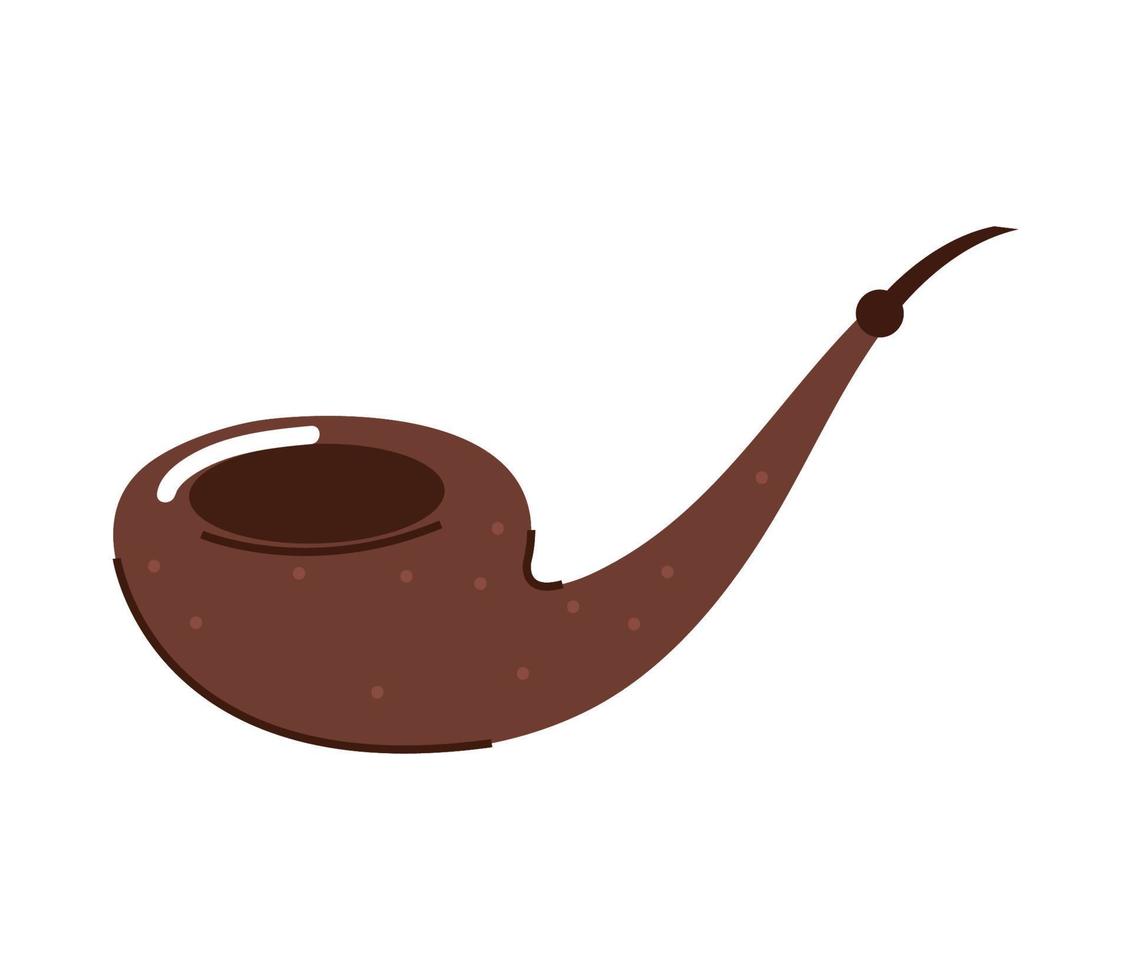 ícone de cachimbo de tabaco vetor