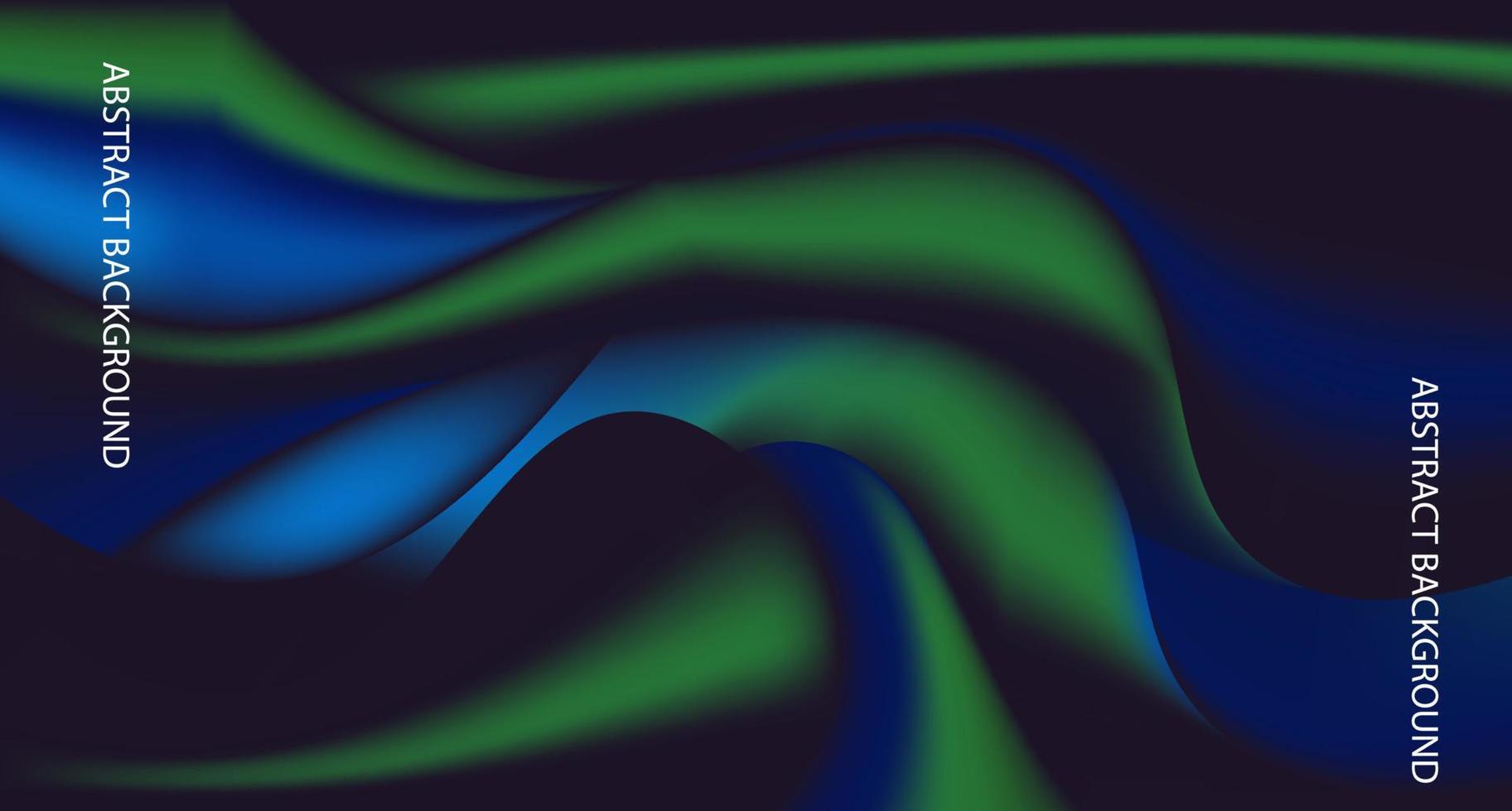 design de modelo de plano de fundo de onda azul e verde para plano de fundo do site e apresentação de negócios vetor
