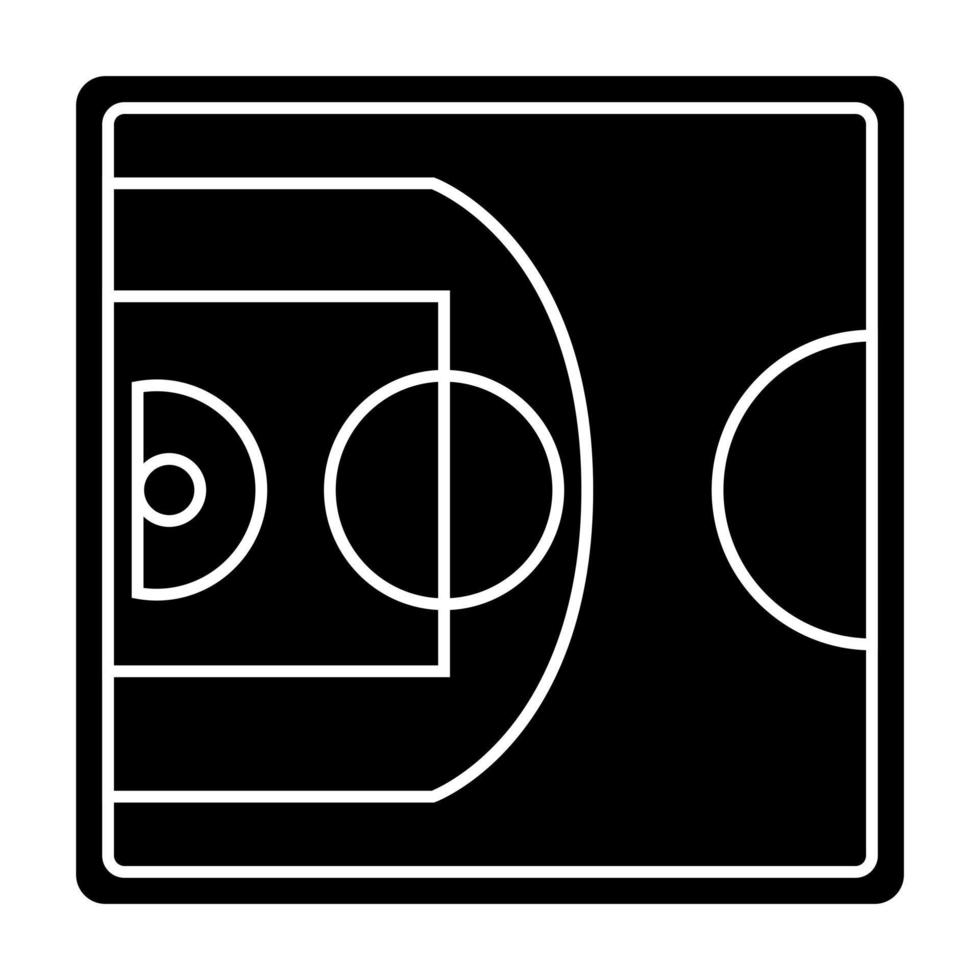 playground, piso, quadra ou campo. Equipamento esportivo de basquete 3x3. jogos de verão. vetor