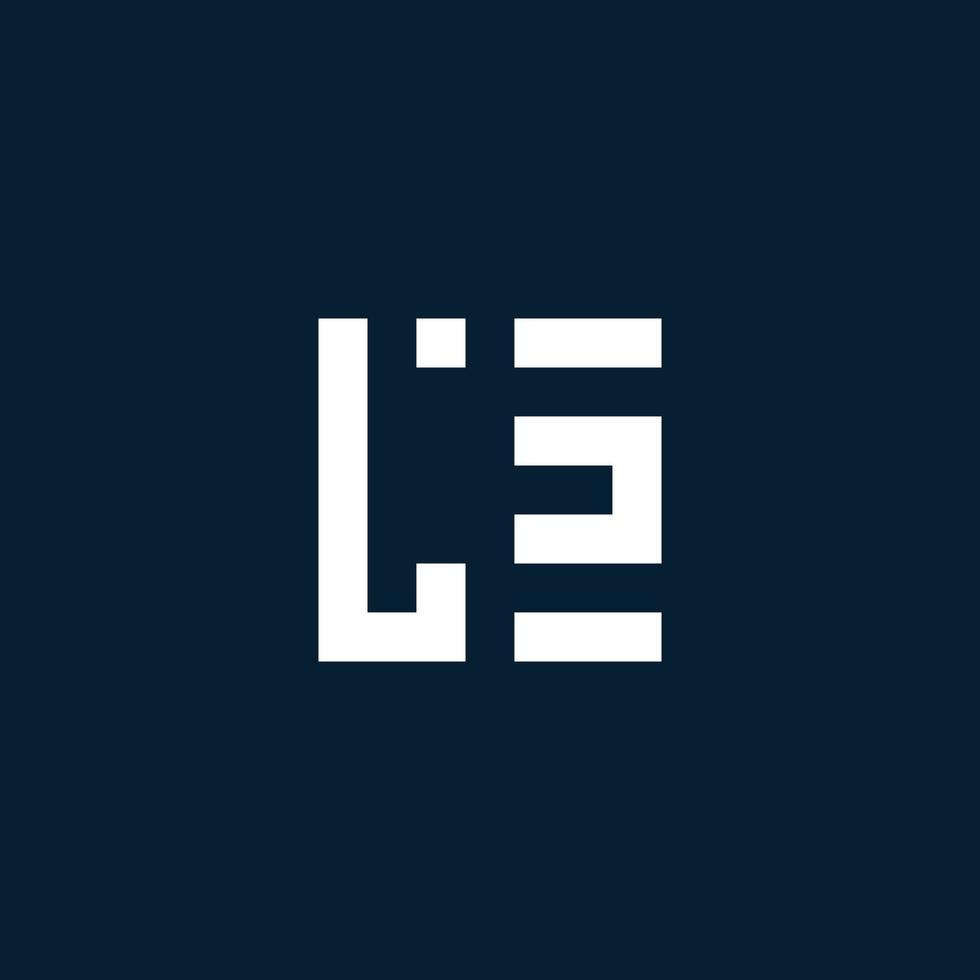 ls logotipo inicial do monograma com estilo geométrico vetor