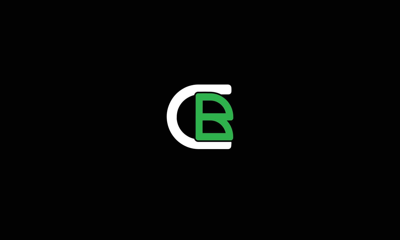 letras do alfabeto iniciais monograma logotipo cb, bc, c e b vetor