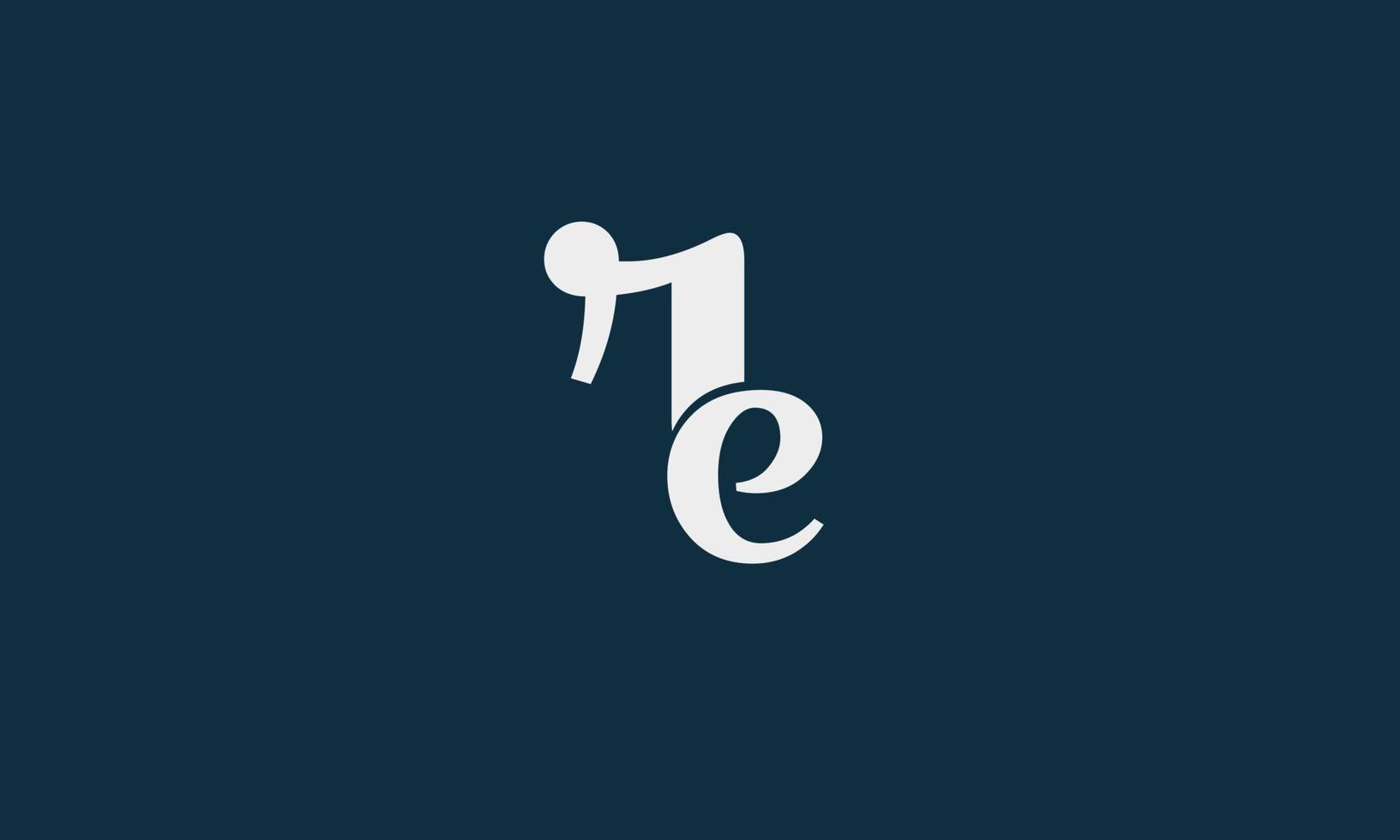 letras do alfabeto iniciais monograma logotipo re, er, r e e vetor
