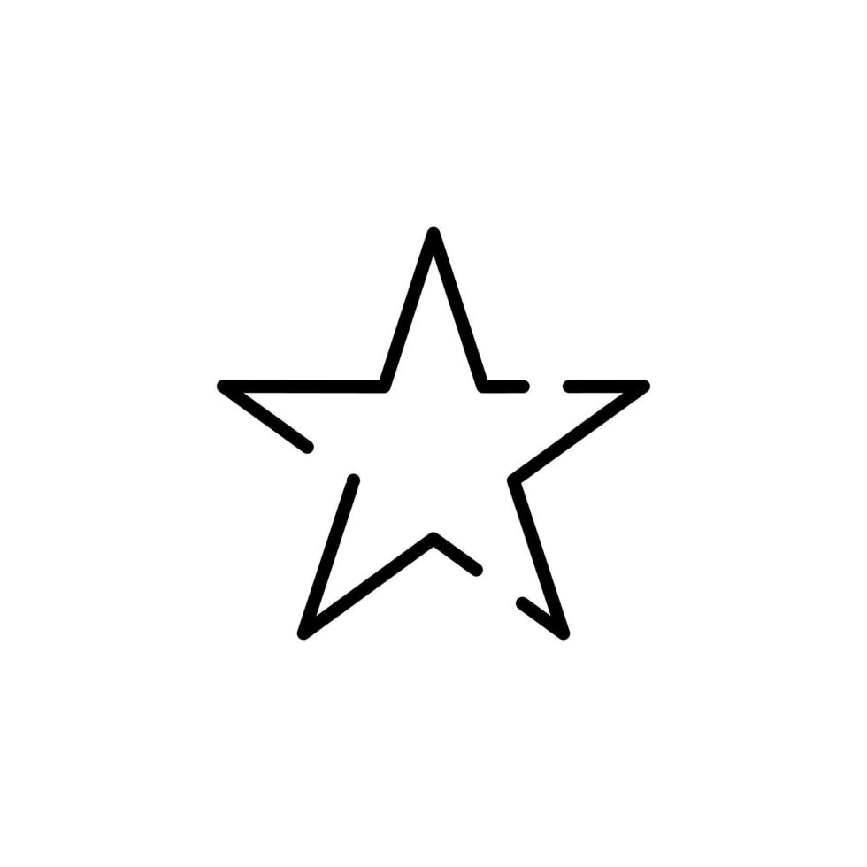 estrelas, modelo de logotipo de ilustração vetorial de ícone de linha pontilhada de noite. adequado para muitos propósitos. vetor