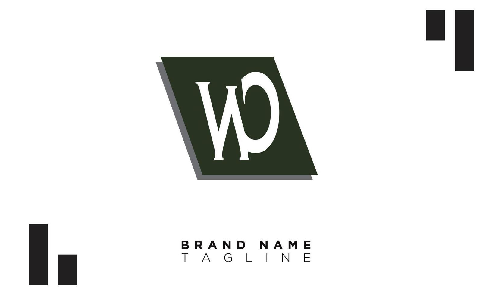 letras do alfabeto iniciais monograma logotipo wo, ow, w e o vetor