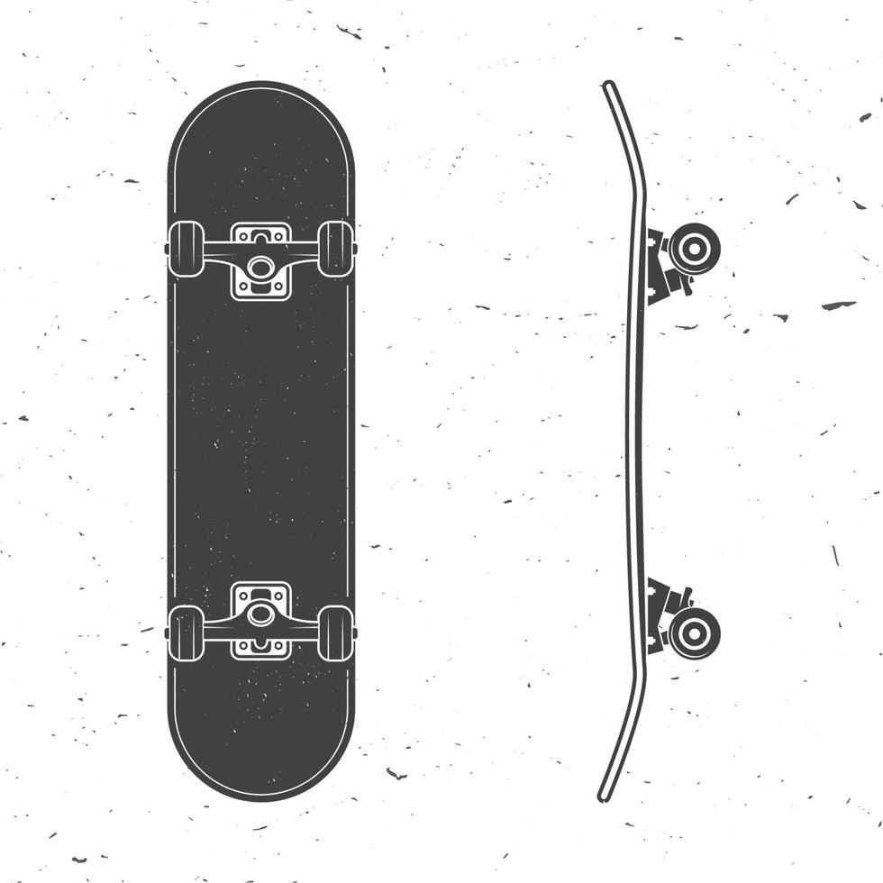 conjunto de ícone de skate. ilustração vetorial. vetor