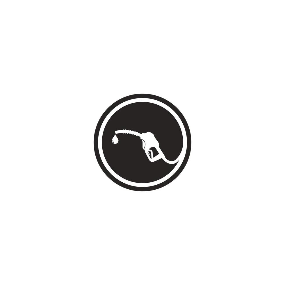 logotipo do bico do posto de gasolina vetor