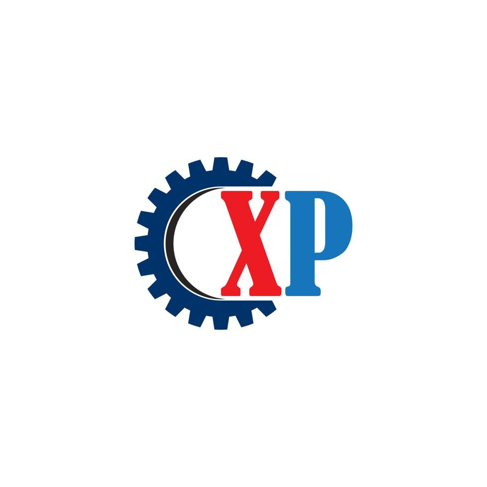 logotipo da carta xp vetor