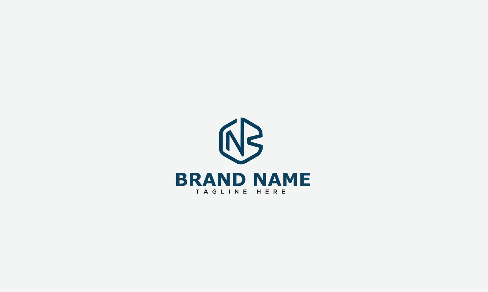 elemento de branding gráfico de vetor de modelo de design de logotipo nb.