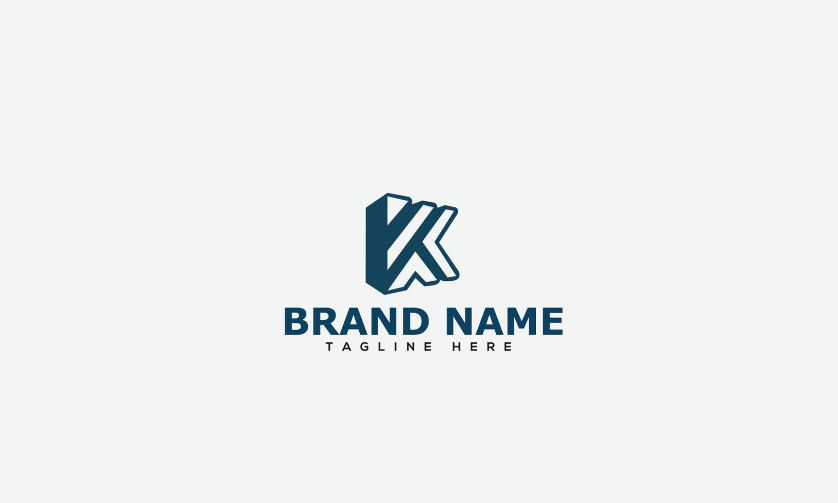 elemento de marca gráfico de vetor de modelo de design de logotipo k