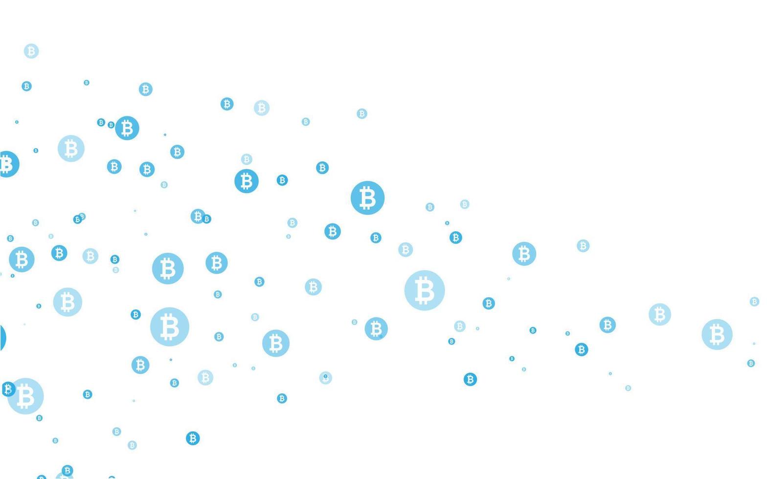 vetor de ilustração de moeda criptográfica bitcoin para página, logotipo, cartão, banner, web e impressão.
