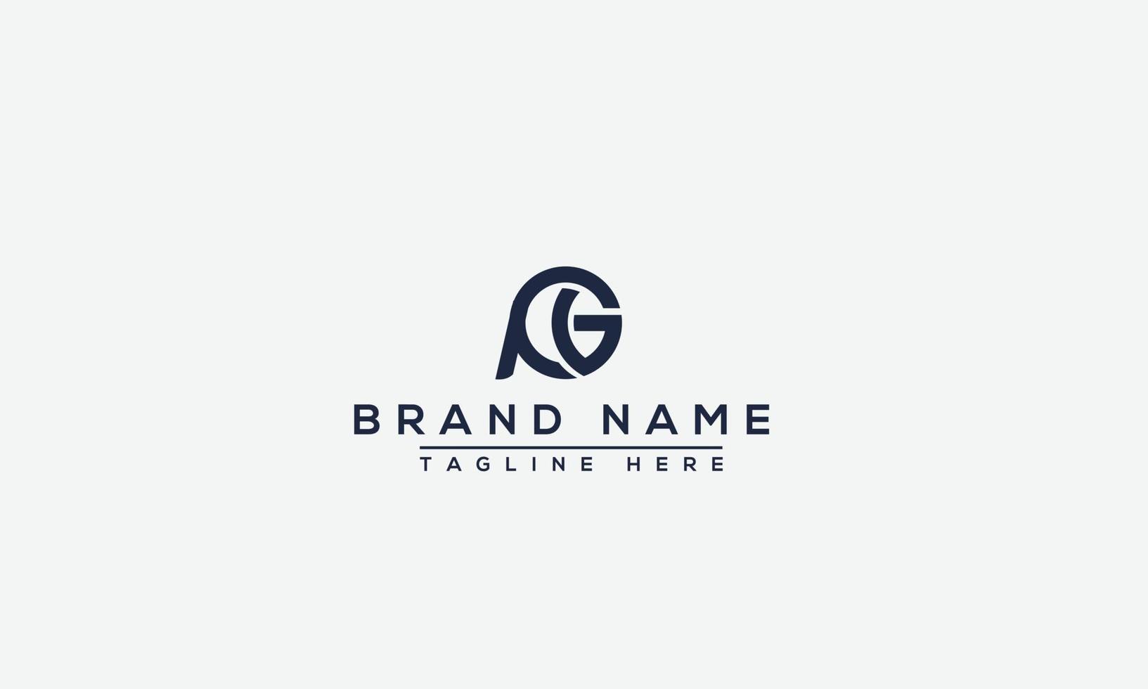 elemento de branding gráfico de vetor de modelo de design de logotipo pg.