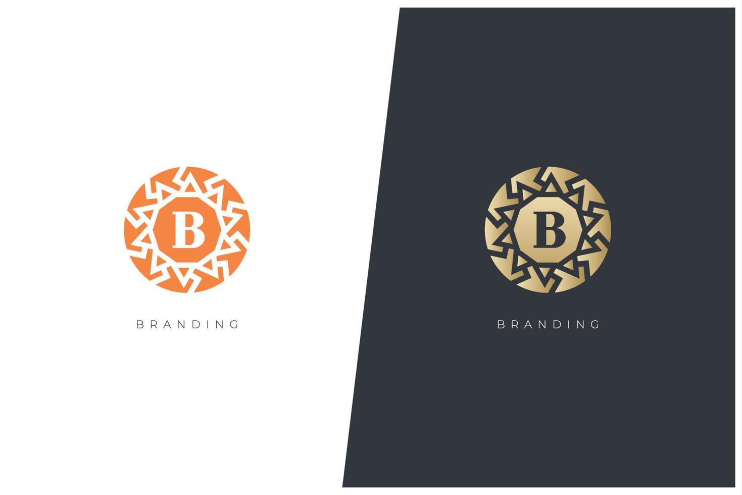 b carta logotipo vetor conceito ícone marca registrada. marca de logotipo universal b