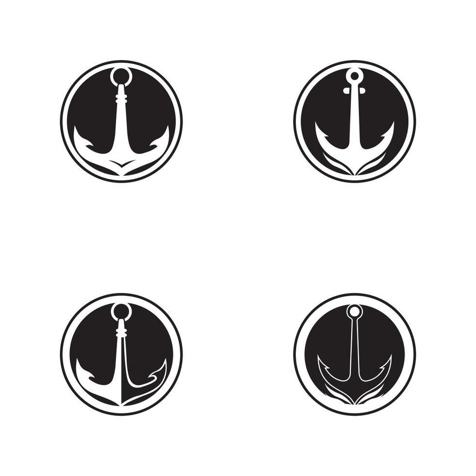 âncora ícone logotipo modelo ilustração vetorial vetor
