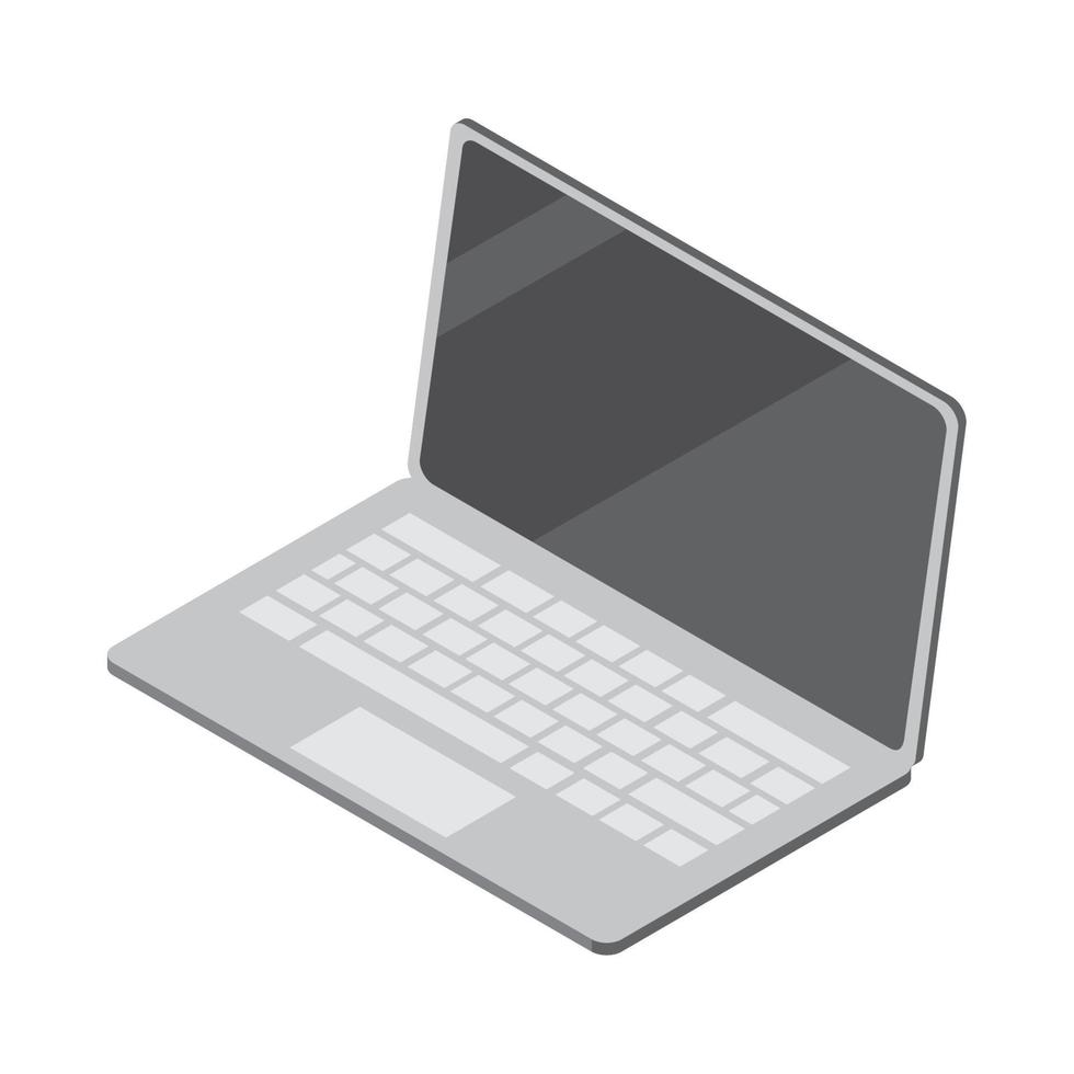 ícone isométrico do laptop vetor