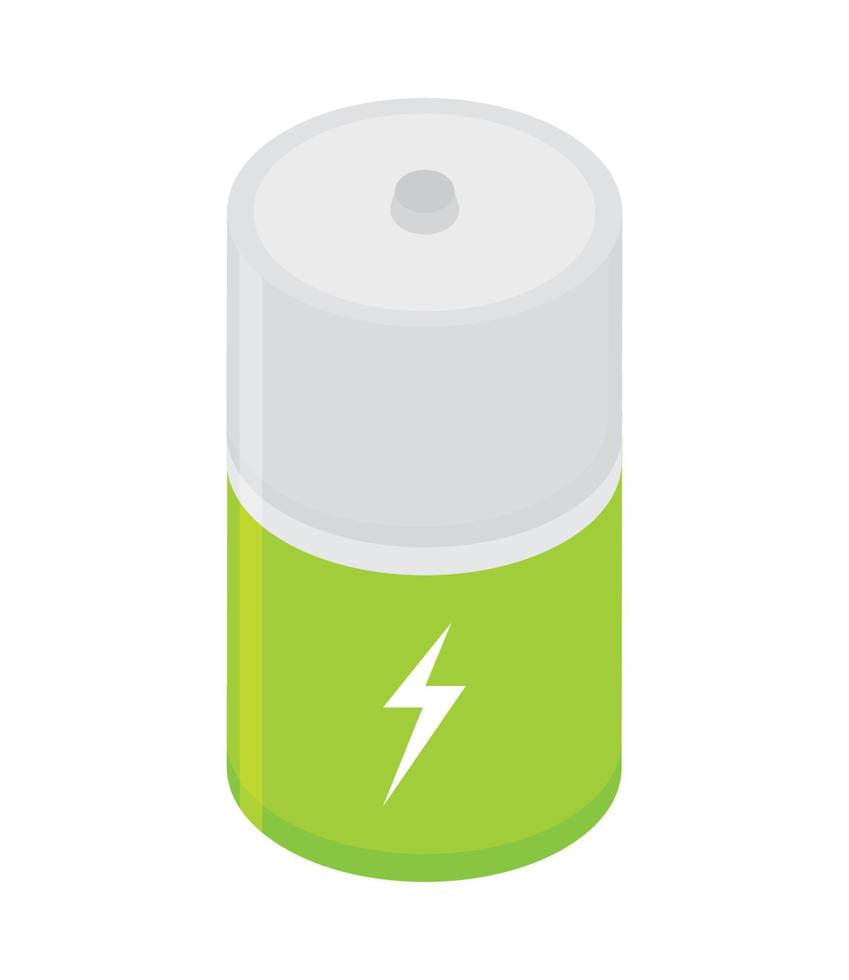 energia de bateria verde vetor