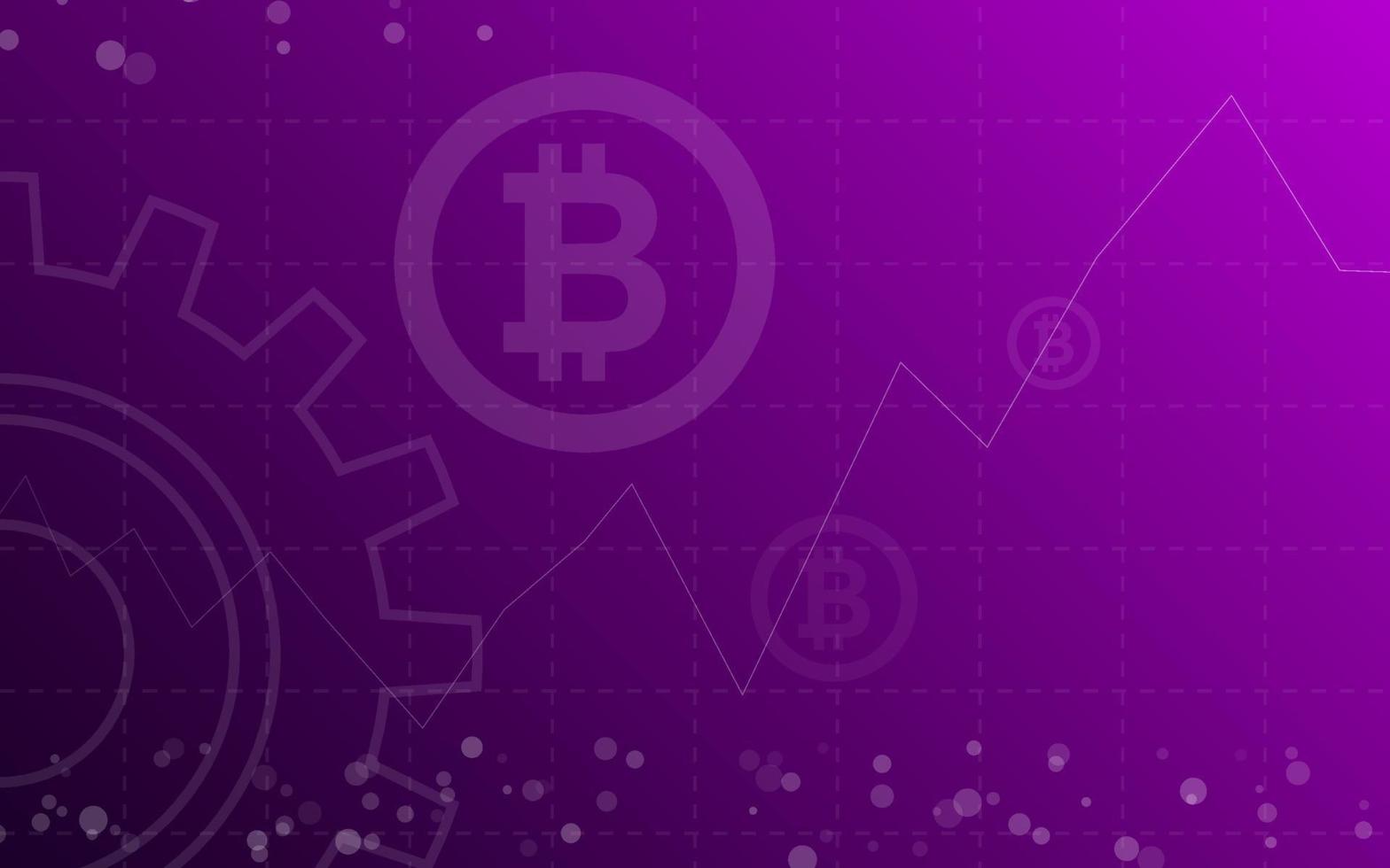 vetor de ilustração de moeda criptográfica bitcoin para página, logotipo, cartão, banner, web e impressão.